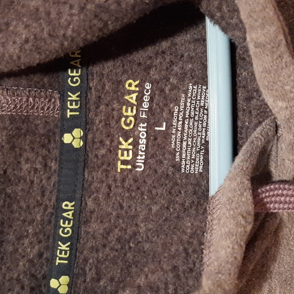 Tek Gear Ultrasoft Fleece Size Large Grey - Picture 2 of 3